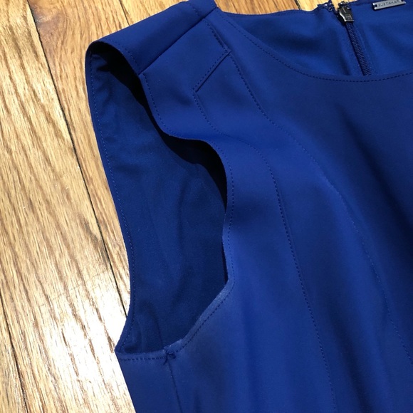 Elie Tahari Marley blue sleeveless sheath dress - Picture 7 of 8